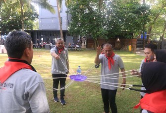 Outbound peserta rakor Kemenkumham Banten 