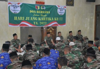 Doa Bersama Prajurit Kodim Madiun 