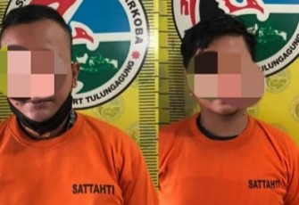 Dua pelaku pengedar narkoba golongan 1 jenis sabu, MA (26) dan MHM (27) 