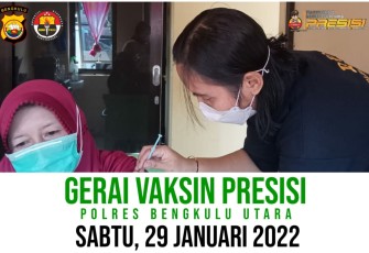 Tim vaksinator Polres BU gencar lakukan Vaksinasi Covid-19