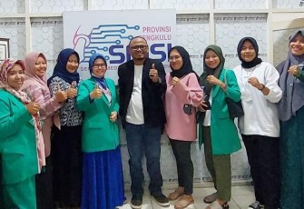 Pimpinan Wilayah Fatayat NU Provinsi Bengkulu, silaturahmi ke kantor SMSI Bengkulu