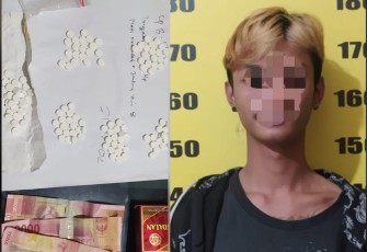Pelaku pengedar pil double L, asal Kadiri