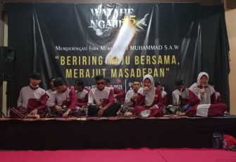 Para penyandang tunanetra saat melantunkan ayat-ayat susi Al-quran 