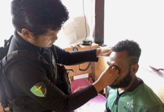 Cek Kesehatan Pers Satgas Gakkum di Distrik Ilaga