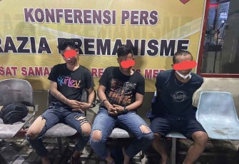 Tiga penjambret digelandang Polrestabes Medan