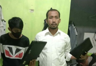 Pelaku pencurian laptop berhasil ditangkap polisi