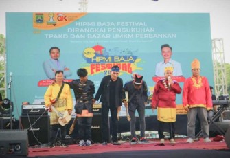 Grup Band Lapas Cilegon saat tampil di ajang HIPMI Baja Festival 2022