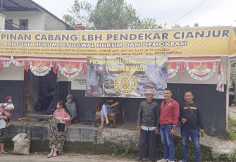 Posko Bencana Alam LBH Pendekar Cianjur 