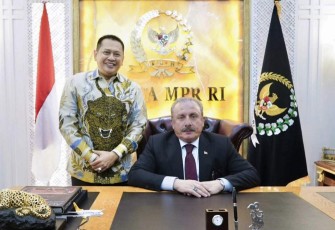 Ketua MPR RI Bambang Soesatyo bersama Perwakilan Duta besar Turki di Jakarta 