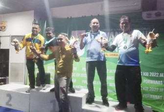 Tim Billiard Sumut saat meraih medali perak dan perunggu