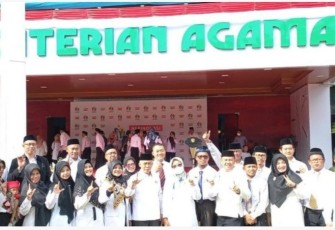 Penerima Anugerah Guru PAI Berprestasi dan Berdedikasi 2022 di Kemenag Jakarta, Senin (28/11)