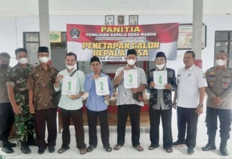 Penetapan calon kepala desa Maron tahun 2022