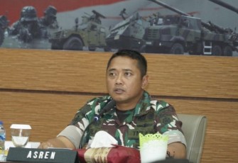 Asren Divif 2 Kostrad Kolonel Inf Ruli Nuryanto saat pimpin penyusunan perencanaan kebutuhan anggaran 