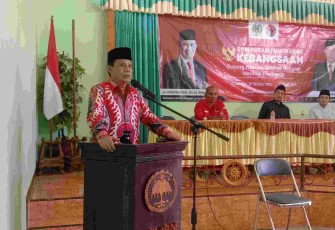 H. Gunawan, S.H., M.Hum, saat memaparkan makna gotong royong.