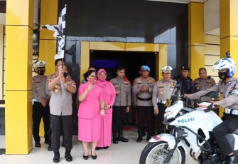 Kapolda Bengkulu Irjen Pol Drs Agung Wicaksono, M.Si saat peresmian ETLE di Mapolres Lebong, Rabu (23/11).