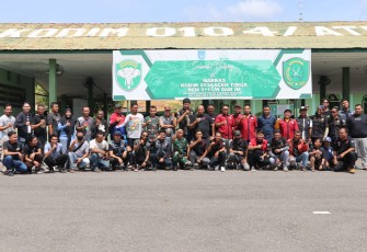 Kodim 0104/Atim saat Gelar Komsos Kreatif Bersama Komunitas Vespa Kota Langsa.