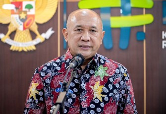 Menteri Koperasi dan UKM (MenKopUKM) Teten Masduki dalam konferensi pers yang di gelar di Jakarta, Senin (28/11/2022).