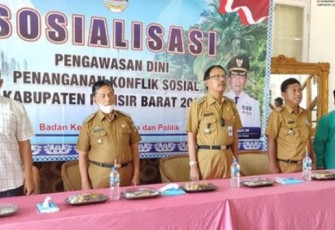 Pemkab Pesibar saat Gelar Sosialisasi Kewaspadaan