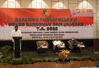 Ditreskrimum Polda Bengkulu saat Gelar Rakernis Fungsi Reskrim
