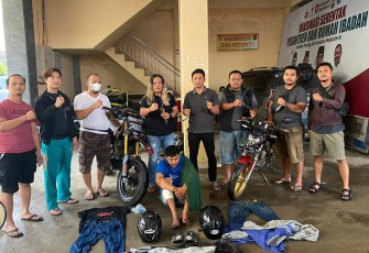 Tersangka saat diamankan