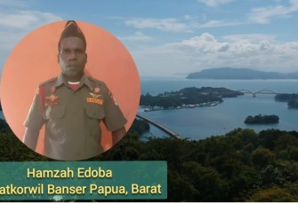 Hamzah Edoba (Kasatkorwil Banser NU Papua Barat)