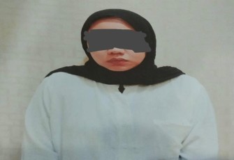 Tersangka saat diamankan aparat