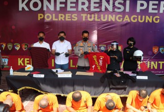 Konferensi Pers Polres Tulungagung 