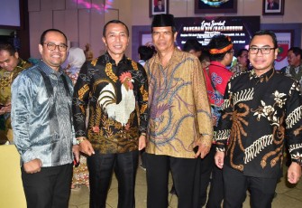 Pengurus DPW Lembaga Dakwah Islam Indonesia (LDII) Sulawesi Selatan menghadiri undangan lepas sambut Panglima Kodam XIV/Hasanuddin di Balai Prajurit M Yusuf, Jalan Jenderal Sudirman, Makassar, Sulawesi Selatan, Senin (5/9/2022) malam. LDII Sulawesi Selatan menyampaikan terima kasih atas pengabdian Mayjen TNI Andi Muhammad SH MH dan selamat bertugas kepada Mayjen TNI Dr Totok Imam Santoso SIP SSos MTr (Han). 