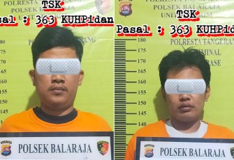 Tersangka saat diamankan