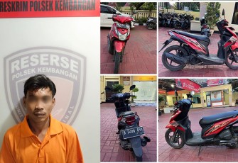 Tersangka saat diamankan