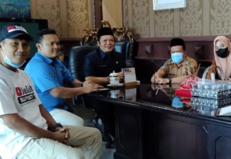 Dispar Provinsi Bengkulu-KNPI saat pertemuan, Senin pagi (31/1/2022).