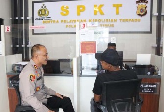 Kapolres Aceh Timur saat Cek Kinerja Personel dan bertemu warga