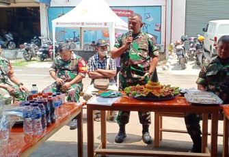 Dandim 0505/JT saat Resmikan Kuliner UMKM