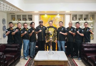 Bamsoet saat menerima pengurus IMI Kalimantan Timur, di Jakarta, Selasa (18/10/22).