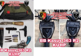Barang Bukti saat diamankan