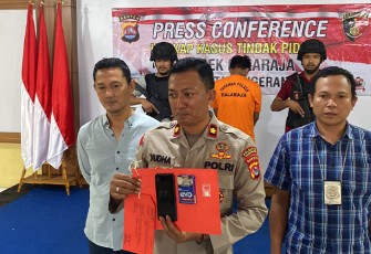 Kapolresta Tangerang Kombes Pol Raden Romdhon Natakusuma saat press conference barang bukti dan tersangka, Senin (12/9/2022) kemarin.