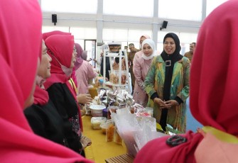 Dewi Ansar saat Tutup Kegiatan Inkubasi Bisnis Pengembangan UMK Perempuan di Bintan
