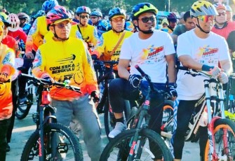 GenPI Bengkulu bersama SMSI saat Gelar Fun Bike Indonesia Bugar