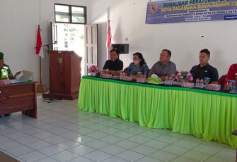 Bati Bakti Koramil Bukit Batu saat Hadiri Sosialisasi Perda Nomor 7 Tahun 2019 