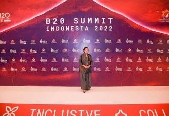 Puan Maharani pada saat acara B20
