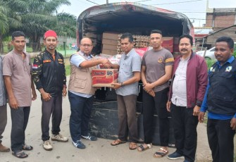 Medco E&P saat Bantu Obat dan Vitamin bagi Korban Banjir di Aceh Timur