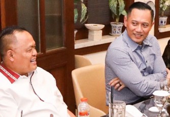 Kader senior Partai Demokrat dokter Agung Mulyono saat bertemu AHY