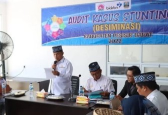 Wakil Bupati Pesibar saat Hadiri Sosialisasi Audit Kasus Stunting Tahap Dua Tahun 2022