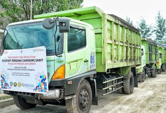 Pemprov saat Lepas Ekspor Perdana 8500 Ton Cangkang Sawit Ke Thailand