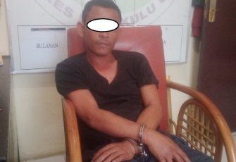 Tersangka saat diamankan