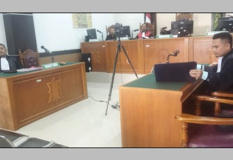 Suasana pasca sidang di PN Lhoksukon, Selasa (29/11/2022). 