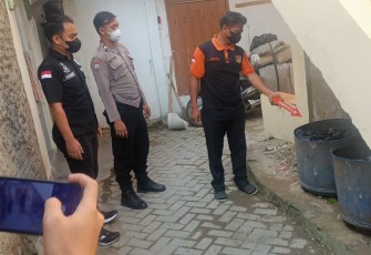 Satreskrim Polres Serang saat Gelar Olah TKP 
