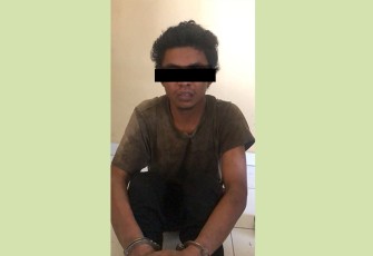 Tersangka saat diamankan