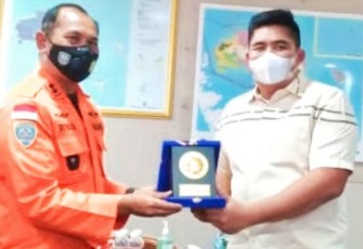 Plt Bupati Bintan Roby Kurniawan saat Terima Kunjungan Basarnas Tanjungpinang.