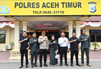 Kapolres Aceh Timur saat Terima Kunjungan Panwaslih
